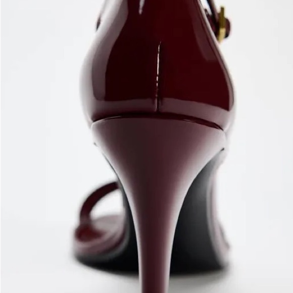 Zara strappy faux patent heel - Picture 3 of 10